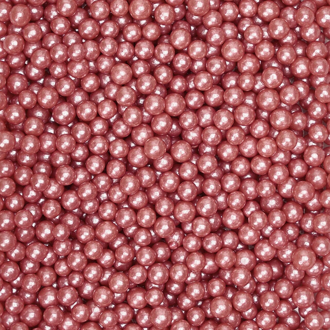 Krazy Sprinkles - Rose Gold Pearl 4mm Beads (1/2 Cup, 1x Jar) for Cakes, Ice Cream & Cookies